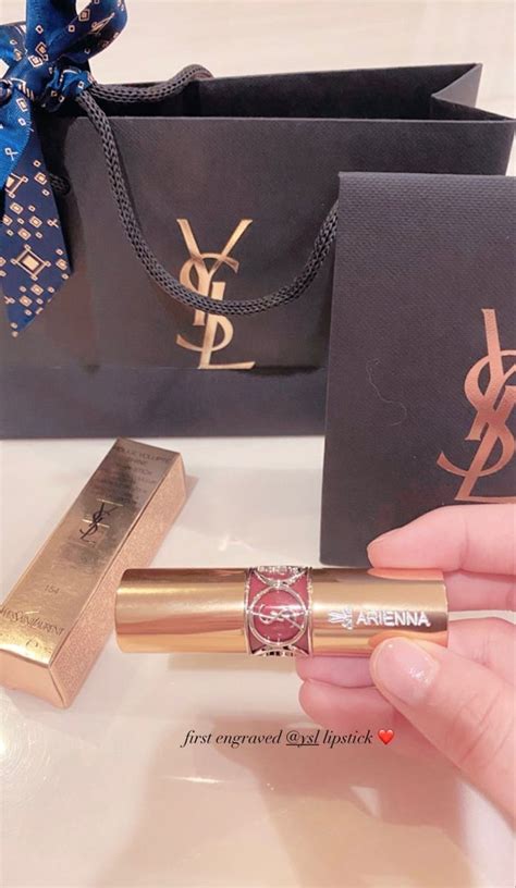 ysl engraved lipstick pavilion|lipstick with name engraved.